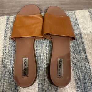 Steve Madden Women's Brown Slide Sandals